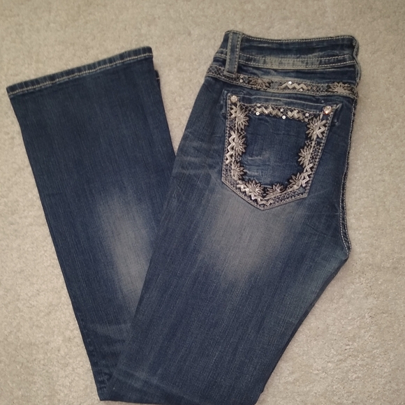 MISS ME BLUE JEANS WOMEN'S 31 (U.S. SIZE 11/12) - Picture 3 of 7